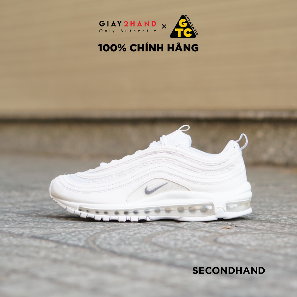 2hand Gi y Th Thao Unisex NIKE AIR MAX 97 TRIPLE WHITE 921826