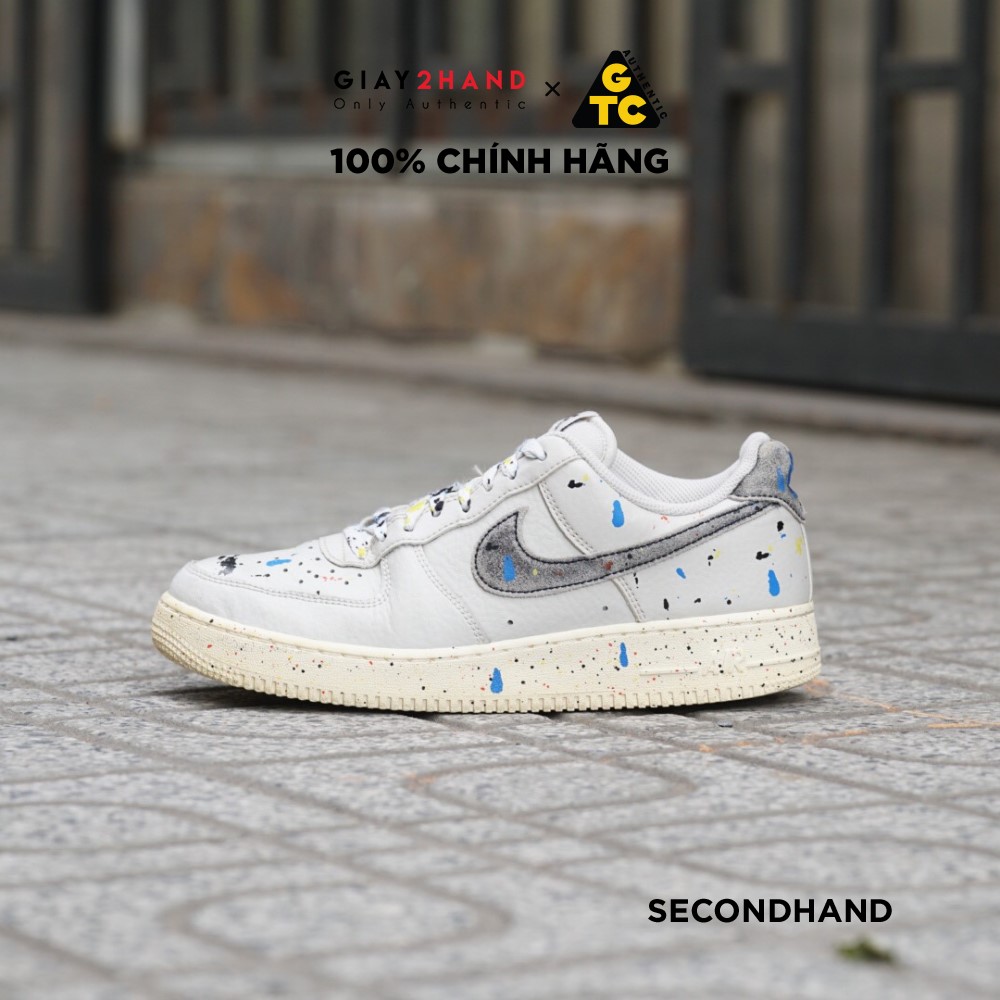 [AF1 2Hand] Giày Thể Thao NIKE AIR FORCE 1 ' 07 LV8 PAINT SPLATTER
