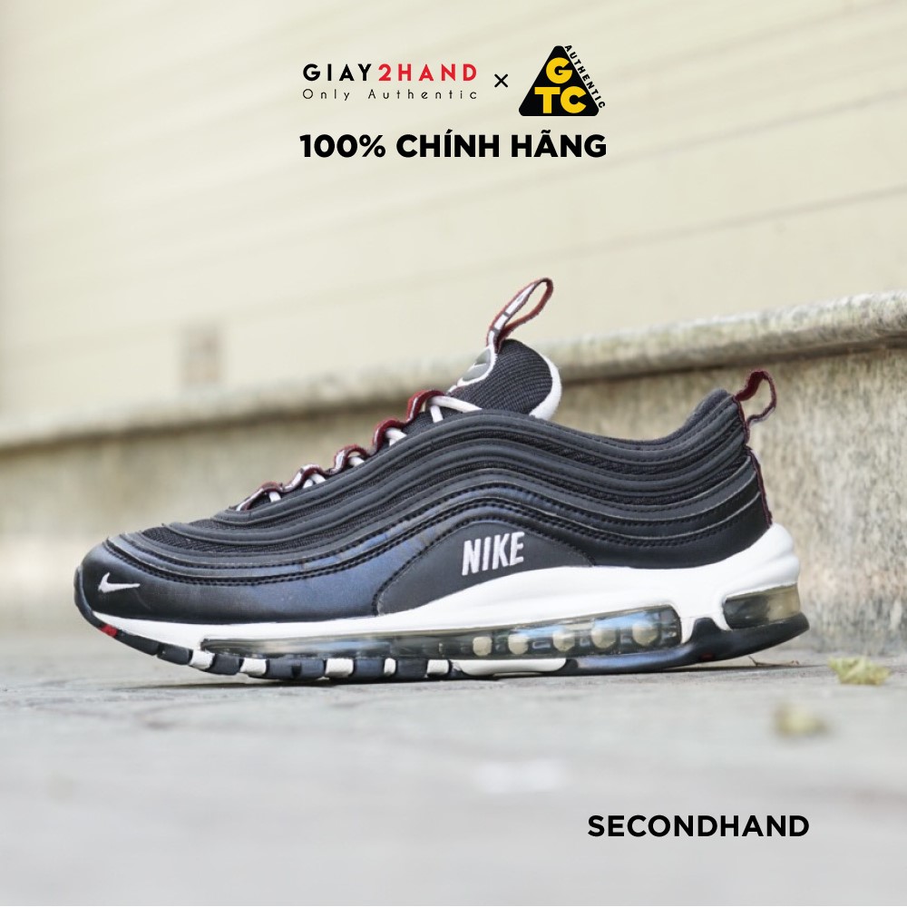 [2hand] Giày Thể Thao Nike Air Max 97 Premium Overbranding Black White Red 312834-008 GIÀY CŨ CHÍNH HÃNG