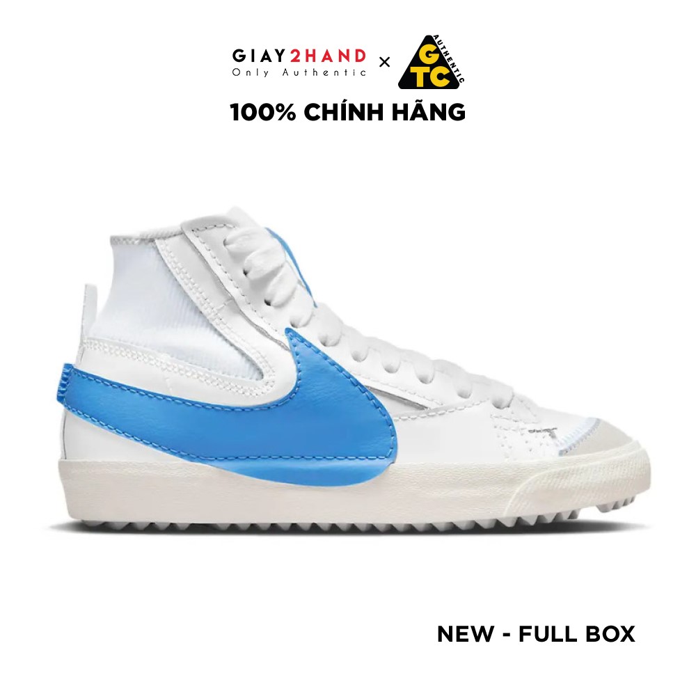 (AUTHENTIC 100%) Giày Sneaker Thể Thao Nike Blazer Mid Jumbo University Blue DD3111-103 - NEW 100%