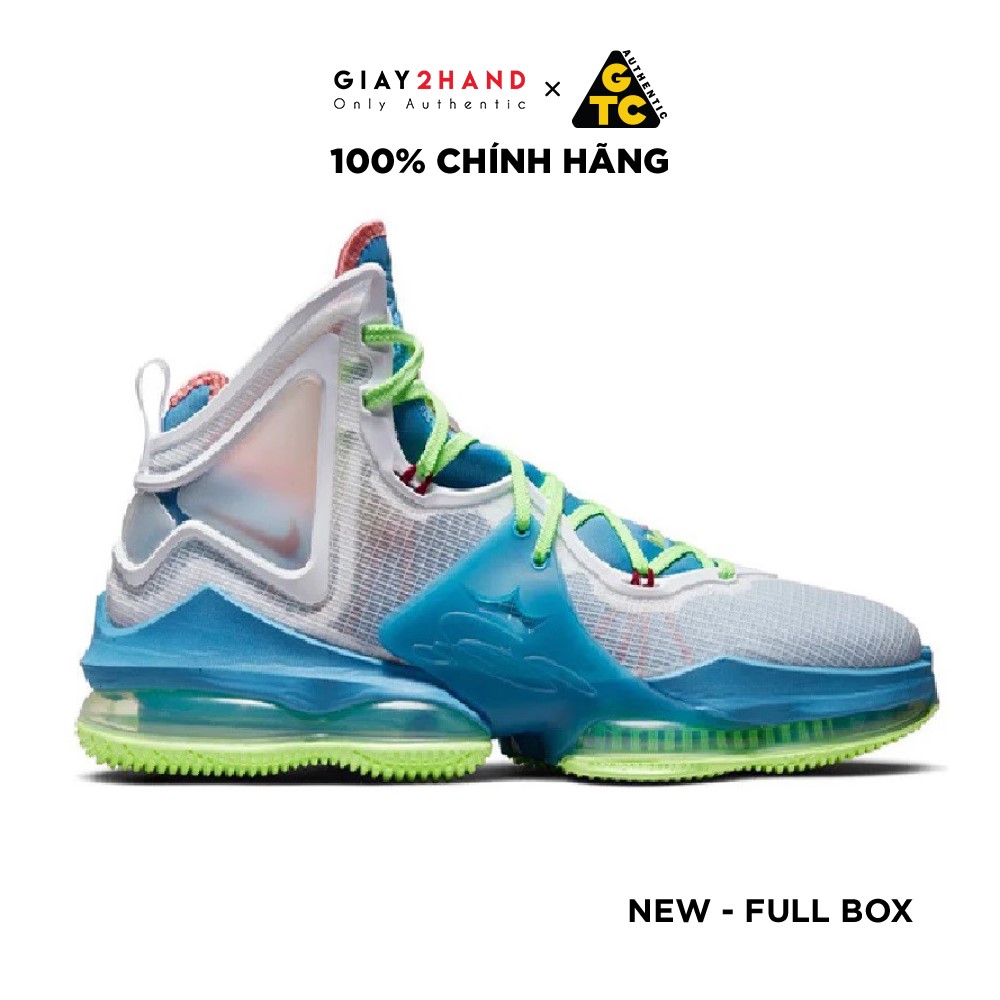 New) Nike Lebron 19 Dutch Blue Lime Glow Dc9339-400 - Giày Mới Chính Hãng  100% - Tiệm Giày Cũ Sài Gòn