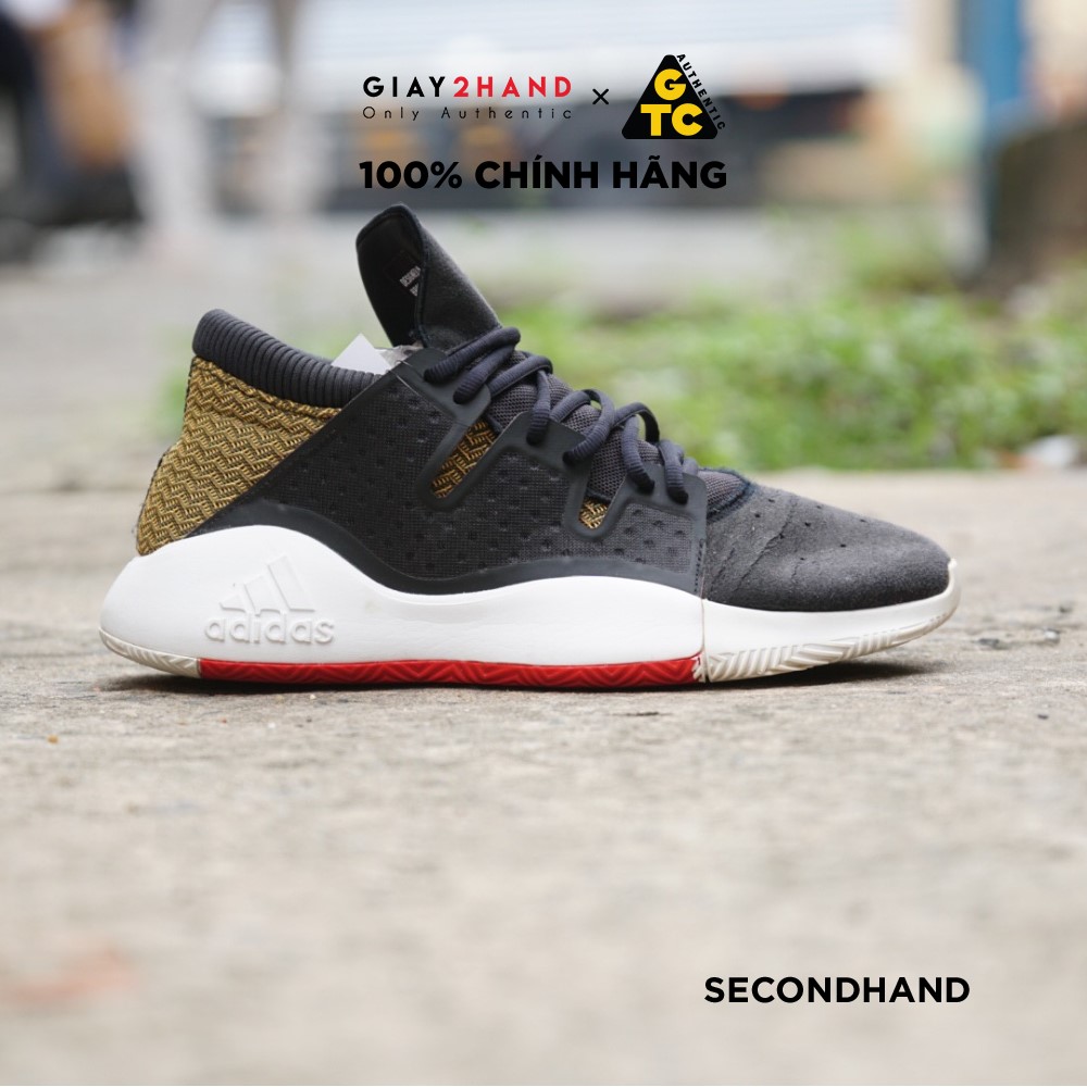 [2hand] Giày Thể Thao ADIDAS PRO VISION , BLACK/GOLD/WHITE  BB9304 CŨ CHÍNH HÃNG