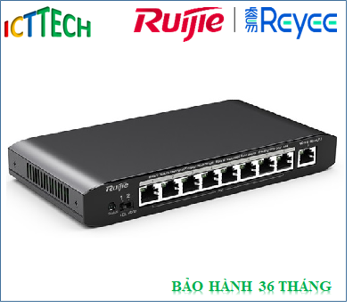 Thiết bị chuyển mạch 8 cổng 10/100/1000 unmanaged Reyee (by Ruijie), RG-ES109G-LP-L