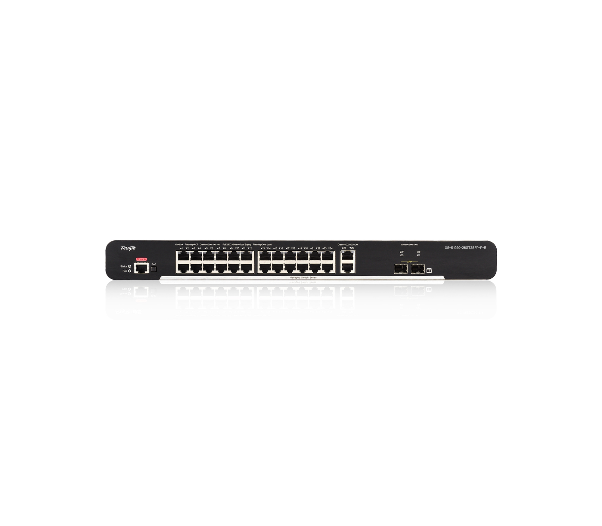 Thiết bị chuyển mạch (Switch) Ruijie XS-S1920-26GT2SFP-P-E