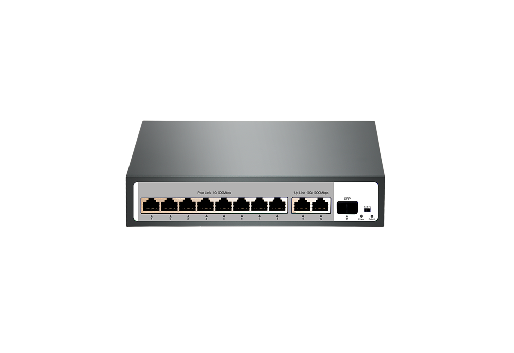 Thiết bị chuyển mạch switch 11-Port Gigabit Unmanaged POE Switch TG-NET SG1211P