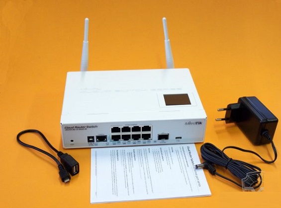 Cloud Router Switch 109-8G-1S-2HnD-IN (RouterOS L5), desktop enclosure