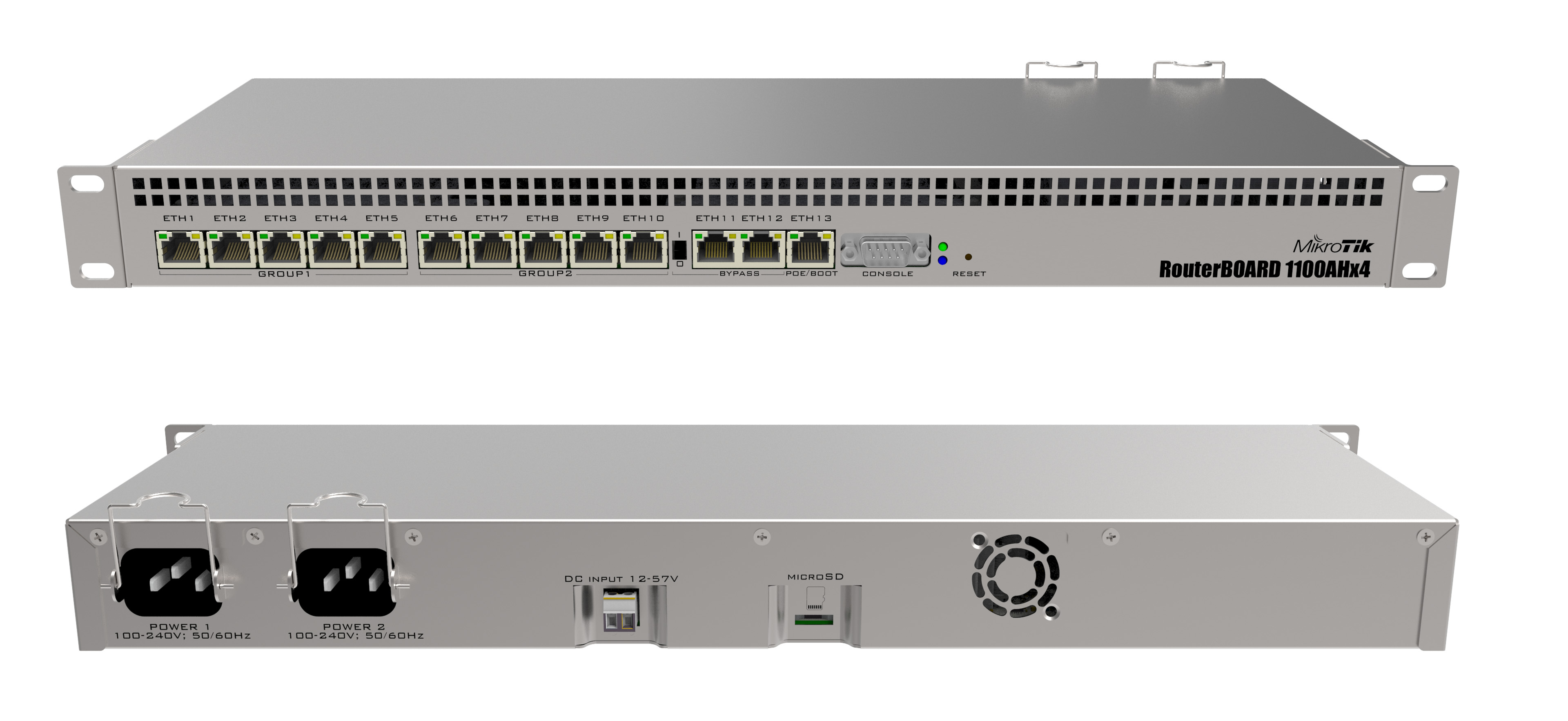 Powerful 1U rackmount router with 13x Gigabit Ethernet portsConcurrent users: ~ 500 users