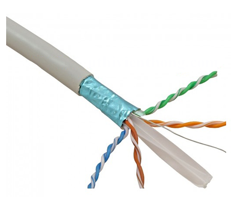 884024508/10 : Cáp F/UTP, Cat.6A, 4 đôi,LSZH, 23 AWG, Solid, màu trắng, 305m