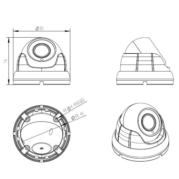 Camera IP thân cầu Huviron F-ND222S/P