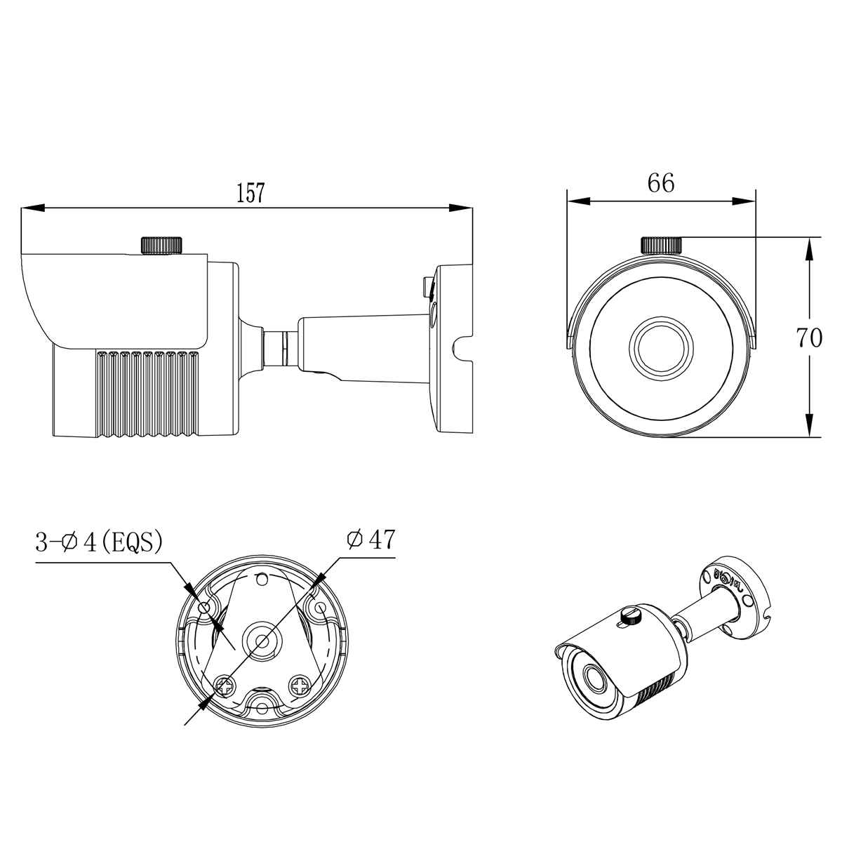 Camera IP thân trụ Huviron F-NP231/P
