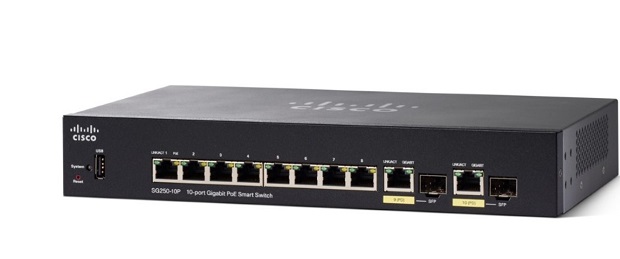 Thiết bị chuyển mạch (switch) Cisco SG250-10P-K9-EU