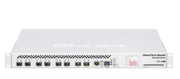 Cloud Core Router 1072-1G-8S+ with Tilera Tile-Gx72 CPU (72-cores, 1GHz per core), 16GB RAM, 8xSFP+ cage, 1xGbit LAN, RouterOS L6,1U rackmount case, two redundant hot plug PSU, LCD panelConcurrent users: ~ 3000 users