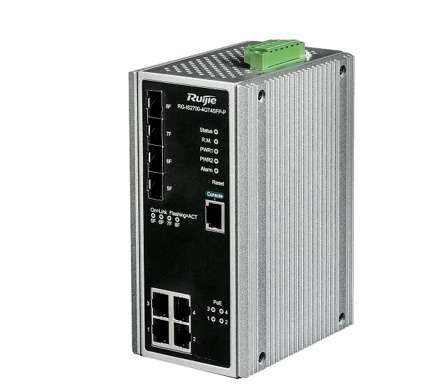 Thiết bị chuyển mạch công nghiệp Ruijie RG-IS2700-4GT4SFP-P