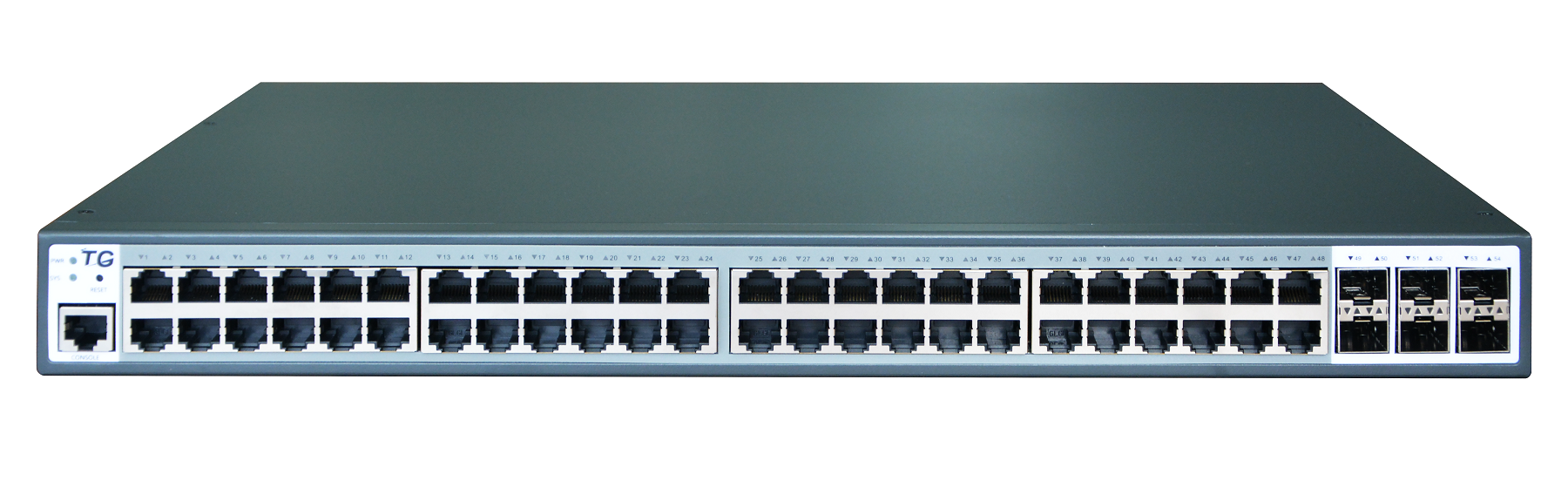 Thiết bị chuyển mạch switch 48-Port Gigabit L3 Managed Pro Switch with SFP+ TG-NET SG3748G6XS