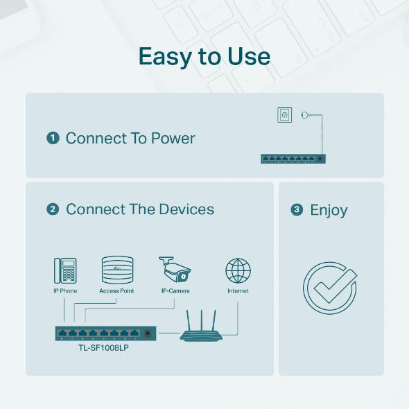 Thiết bị chuyển mạch (switch) TP-Link TL-SF1008LP