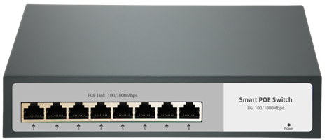 Thiết bị chuyển mạch switch 8-Port Gigabit Unmanaged POE Switch TG-NET SG1008P