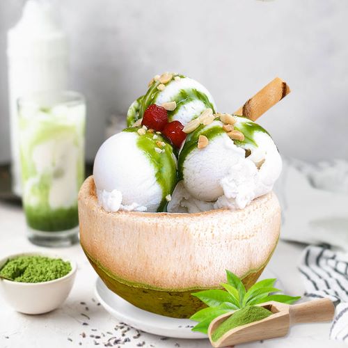 Kem dừa Matcha - Đậm đà hương vị Nhật Bản