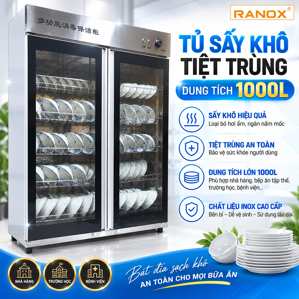Sử dụng tủ sấy bát đĩa tiết kiệm điện mà ai cũng bất ngờ