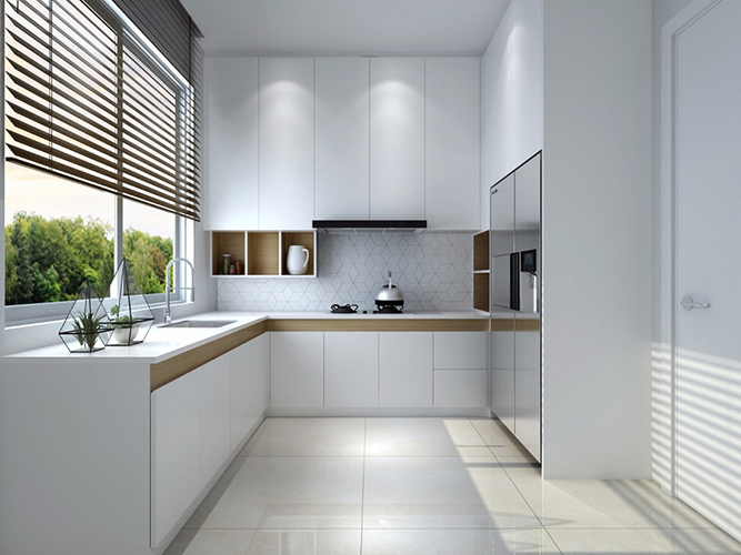 Cách bố trí bếp chữ L đẹp, hợp phong thủy cho nhà chung cư 03