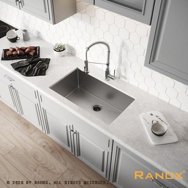 Chậu rửa bát âm bàn đá 1 hố RN4455 04