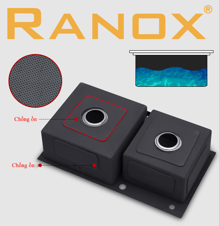 Chậu rửa bát ranox RN4670 - 04