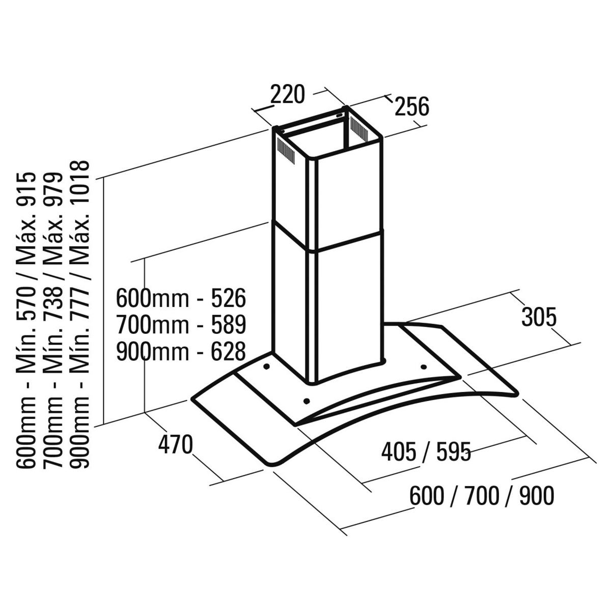 MÁY HÚT MÙI CATA C GLASS 900 04
