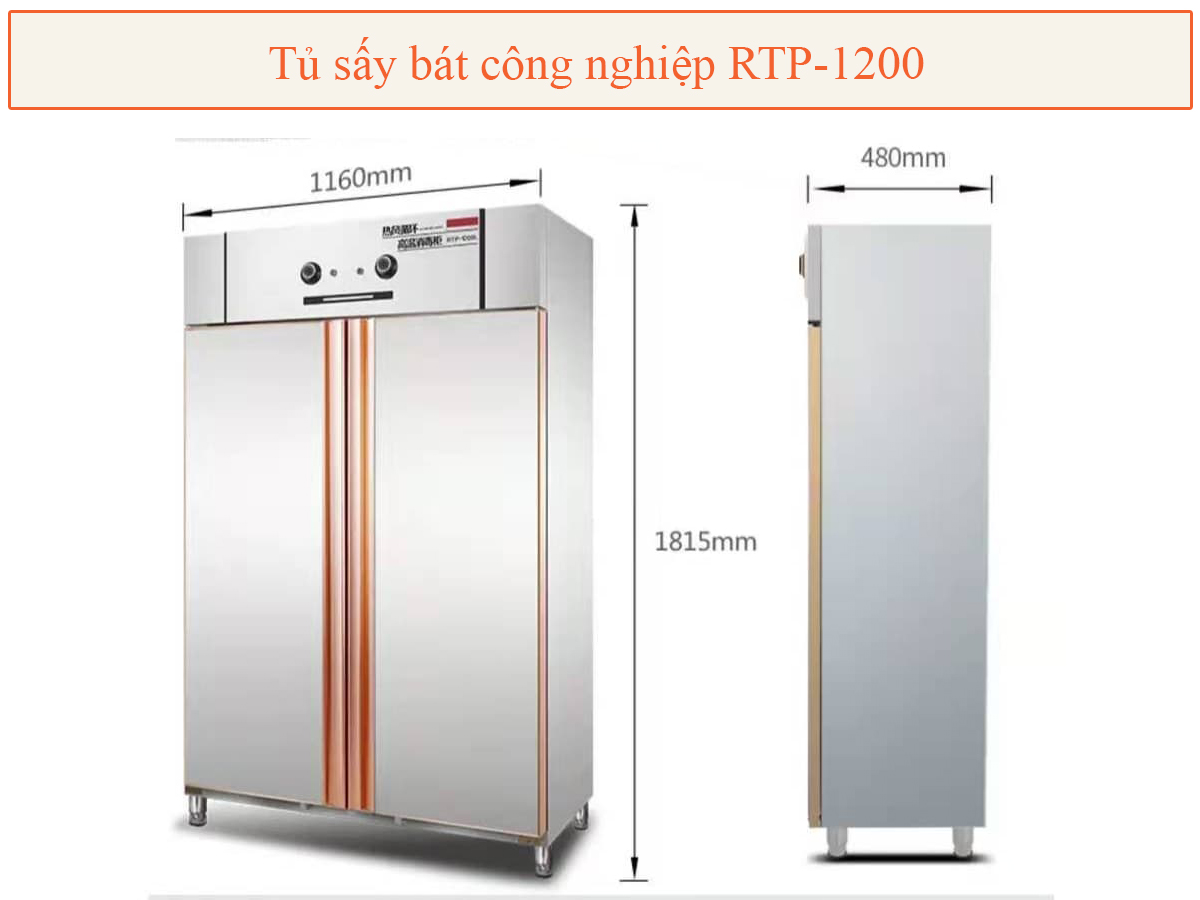 Tủ sấy bát đĩa công nghiệp RTP-1200