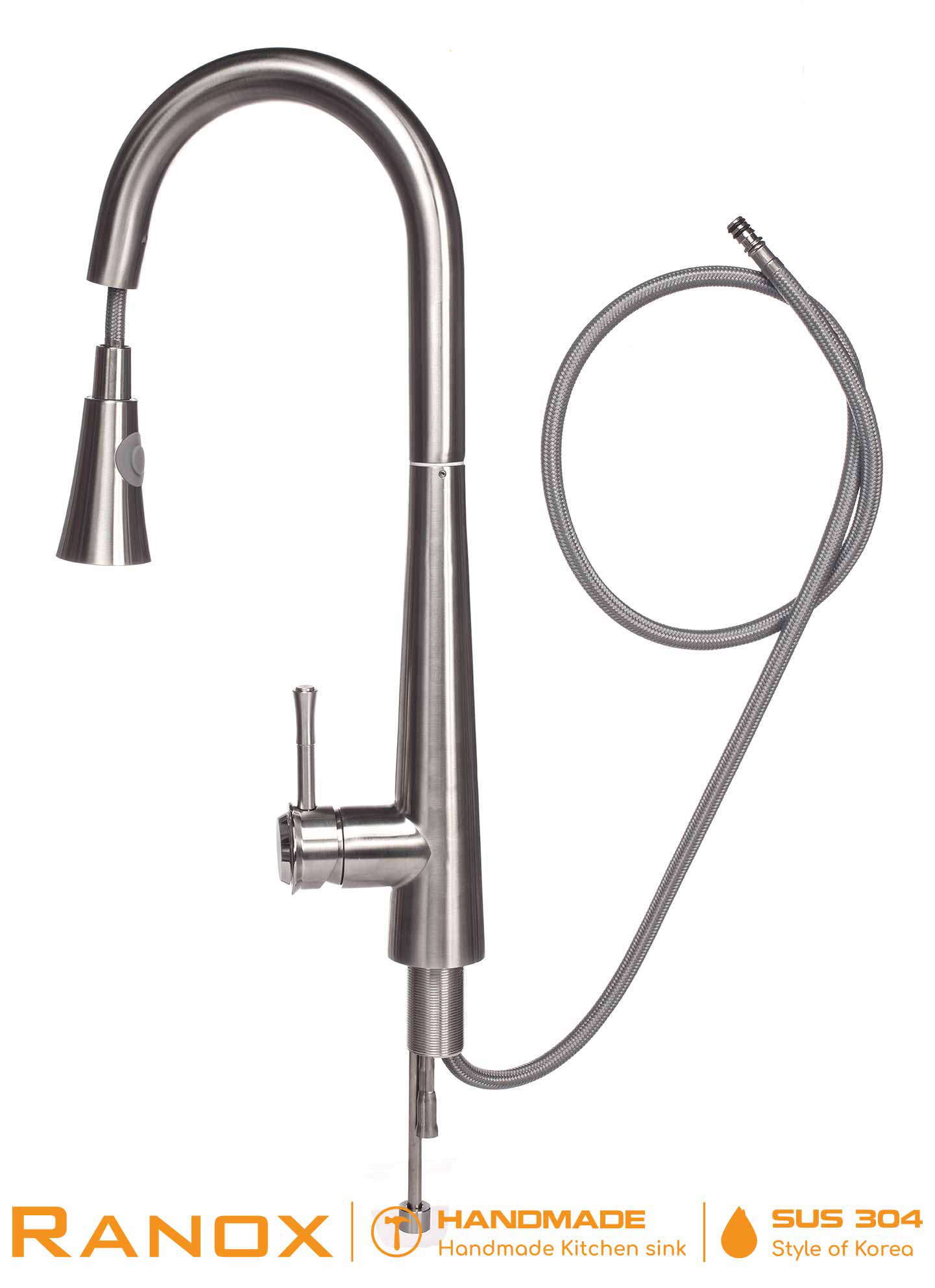 Mẫu vòi rửa bát rút dây Ranox RN2238