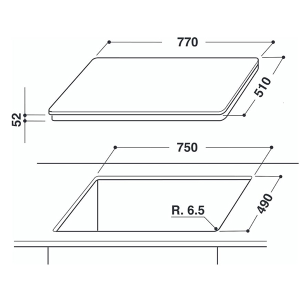 Bếp từ 4 vùng nấu Whirlpool ACM814/BA