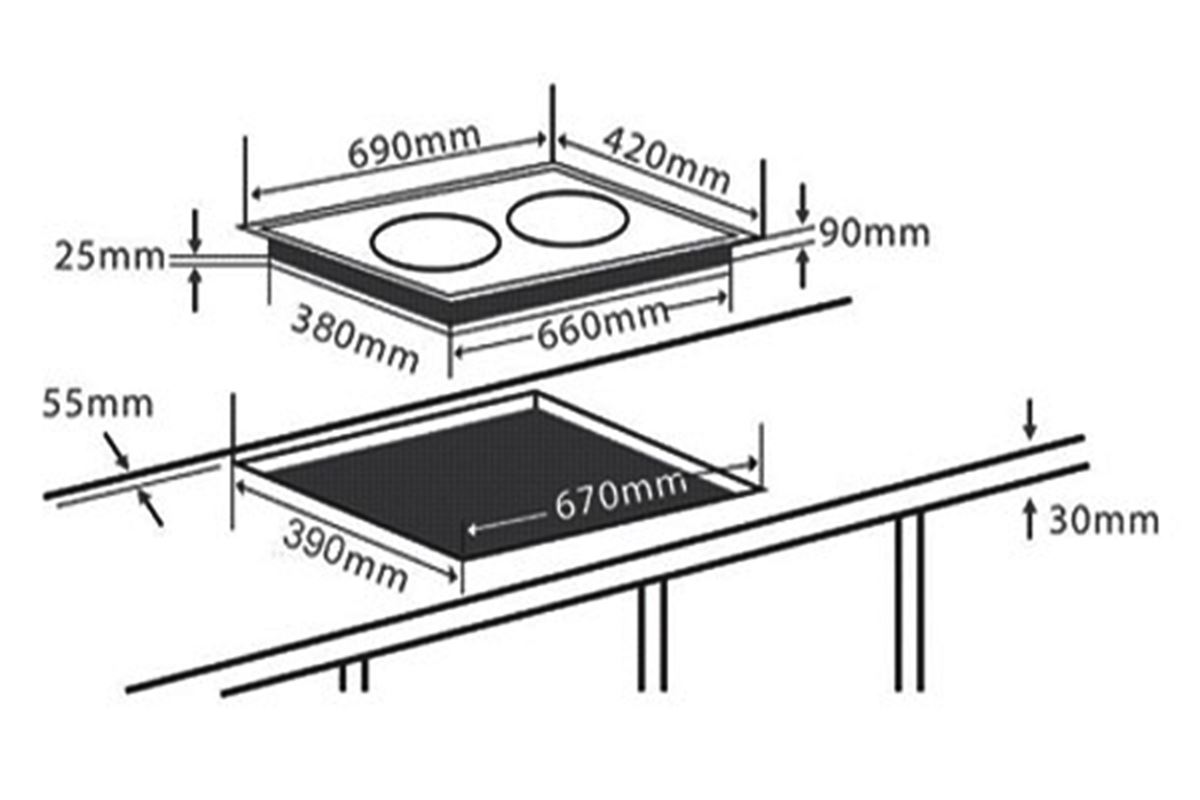 BẾP TỪ CHEFS EH-DIH2000A