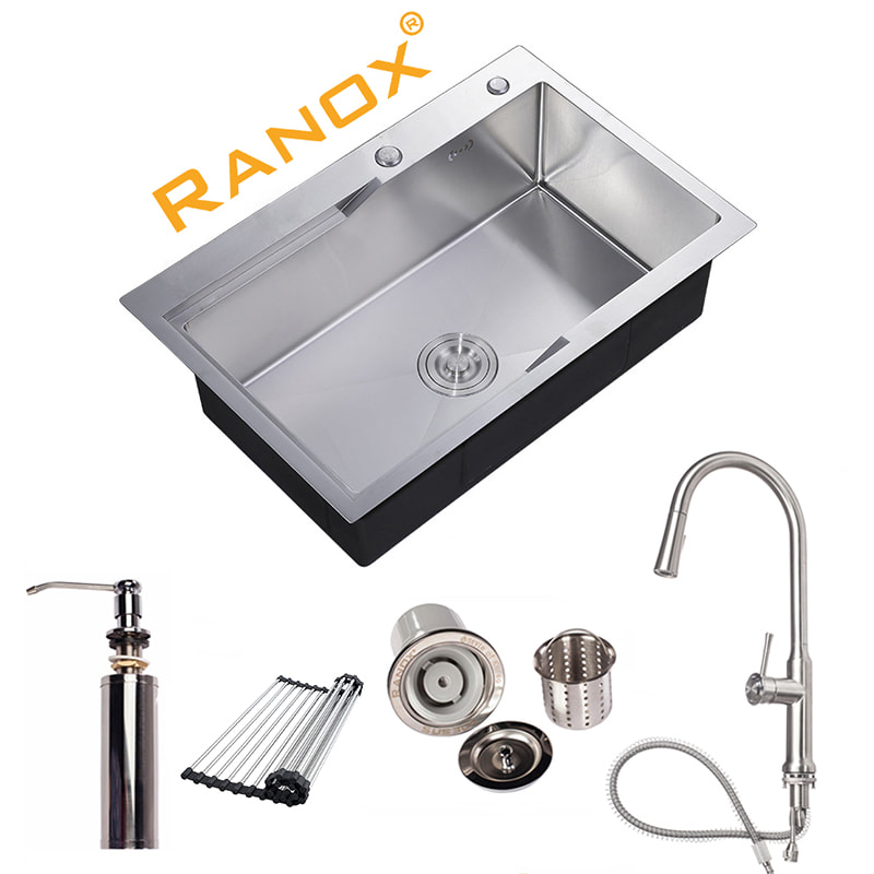 COMBO CHẬU RỬA BÁT RANOX RN4458 VÀ CÁC MẪU VÒI