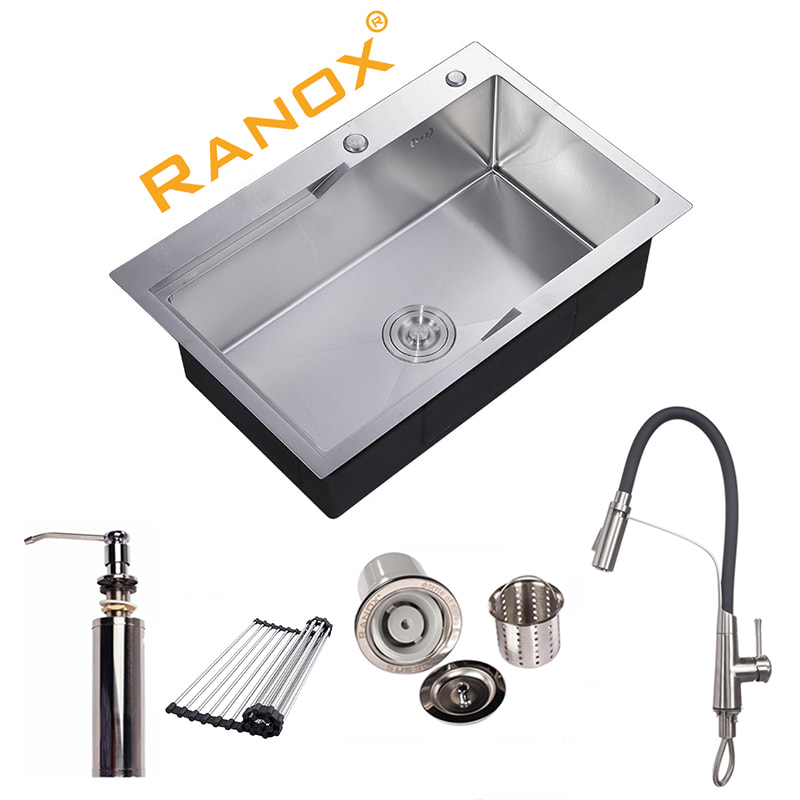 COMBO CHẬU RỬA BÁT RANOX RN4458 VÀ CÁC MẪU VÒI