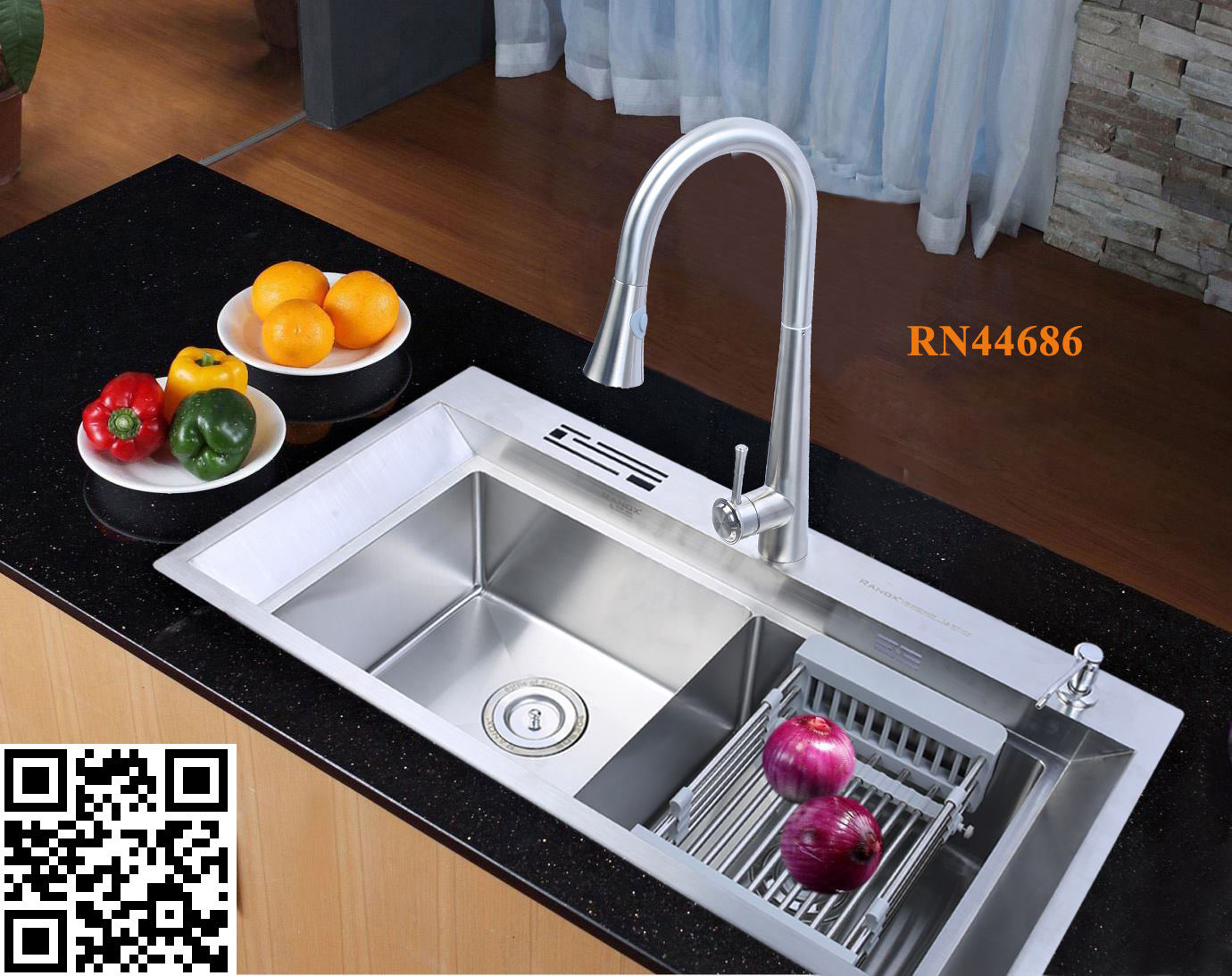 COMBO CHẬU RỬA BÁT RN4468 VÀ CÁC MẪU VÒI