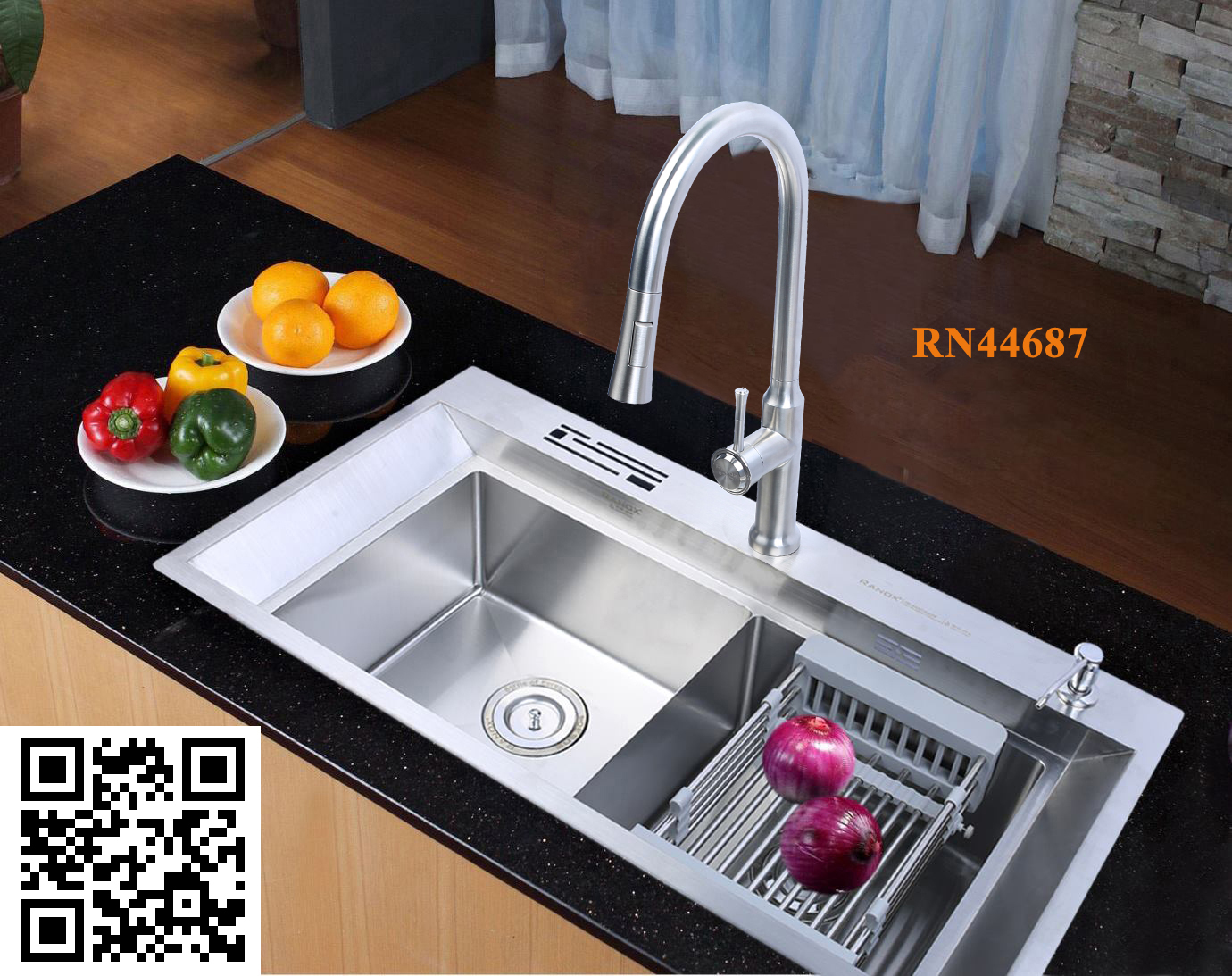 COMBO CHẬU RỬA BÁT RN4468 VÀ CÁC MẪU VÒI