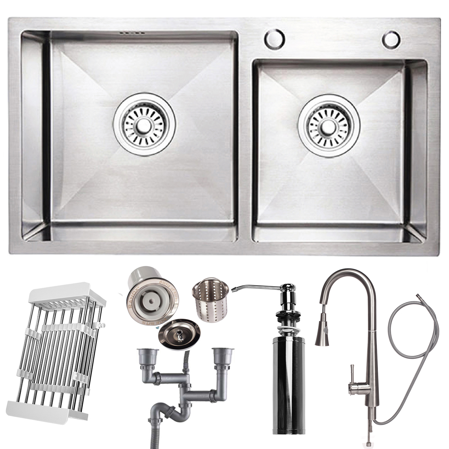 COMBO CHẬU RỬA BÁT RN4670 VÀ CÁC MẪU VÒI