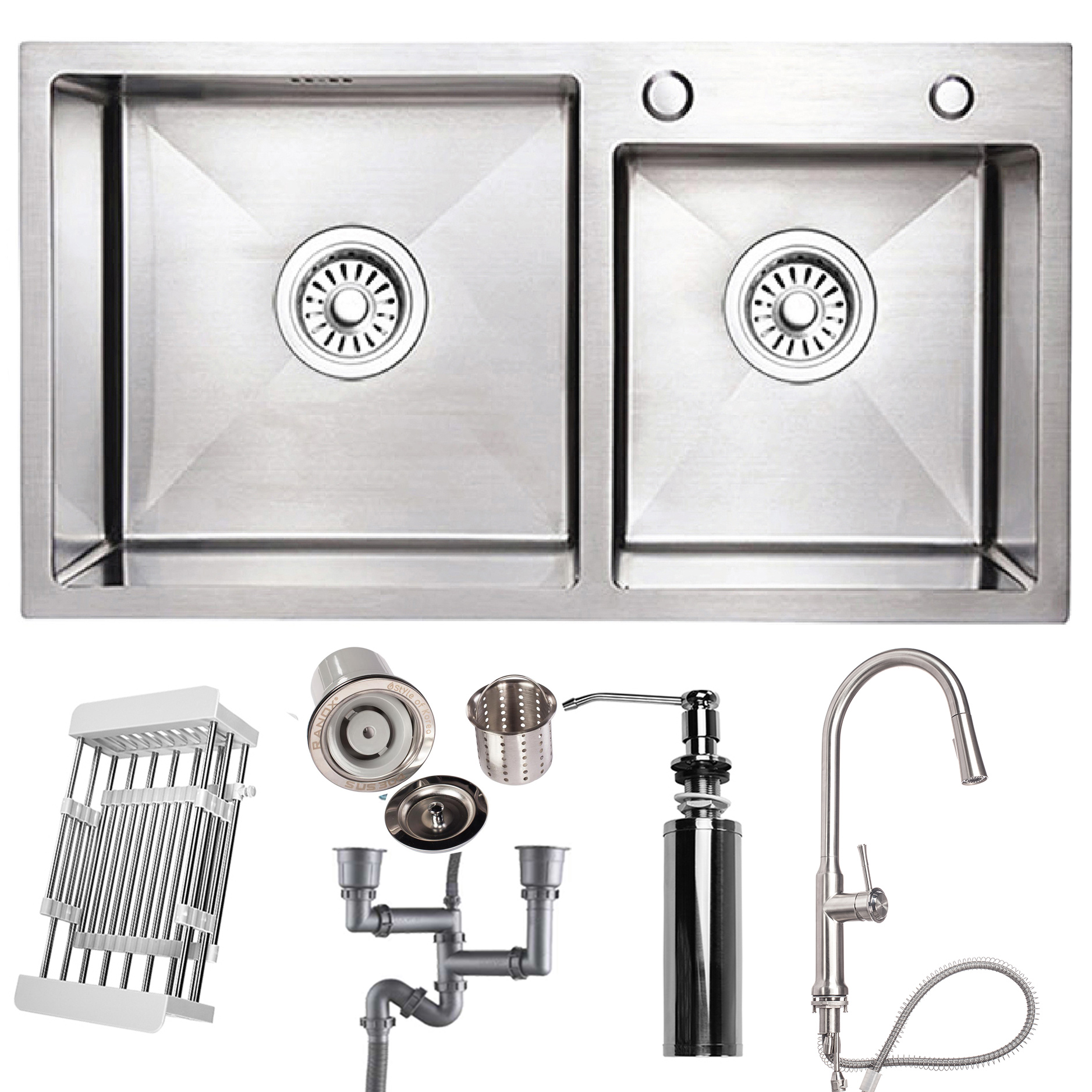 COMBO CHẬU RỬA BÁT RN4670 VÀ CÁC MẪU VÒI