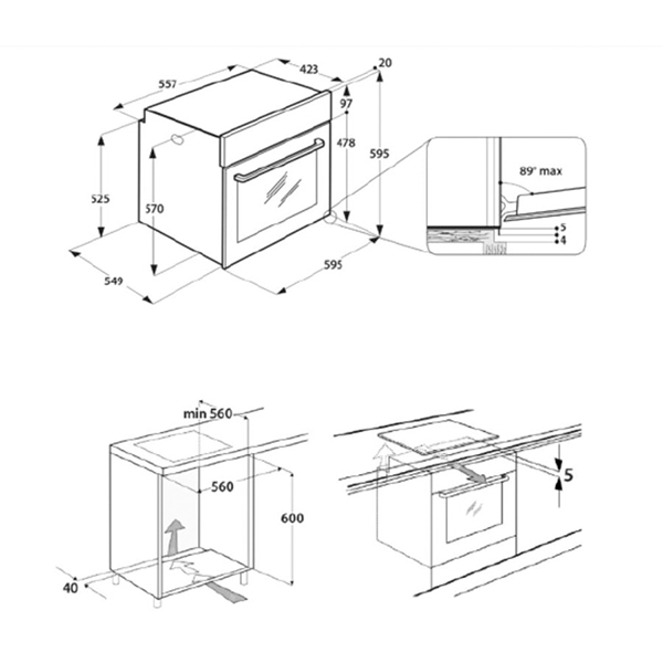 Lò nướng Whirlpool AKP3534HIXAUS