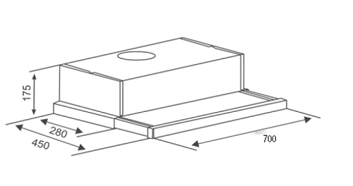 MÁY HÚT MÙI CANZY CZ 600GM