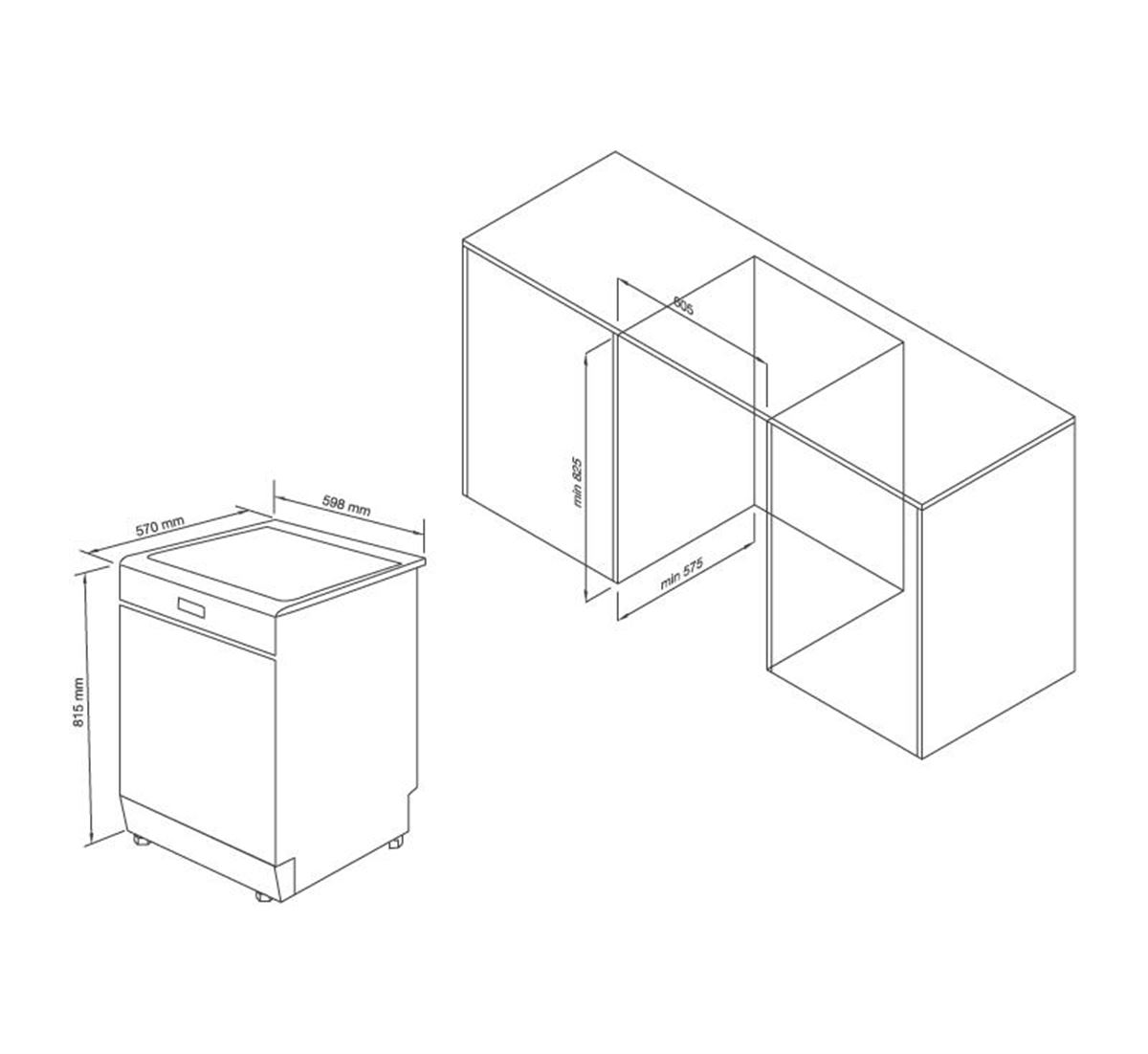 Máy Rửa Bát Malloca WQP12-J7309I