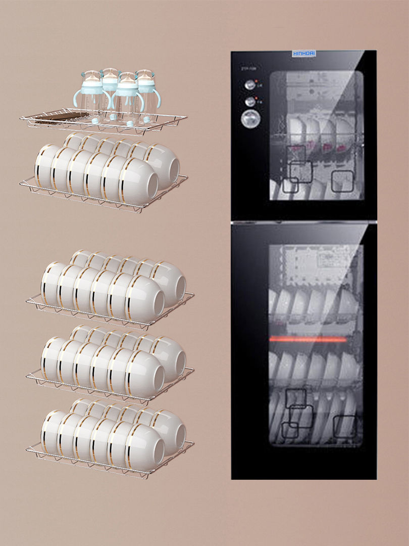 Tủ 198L khử trùng bát đĩa, núm điều chỉnh thời gian