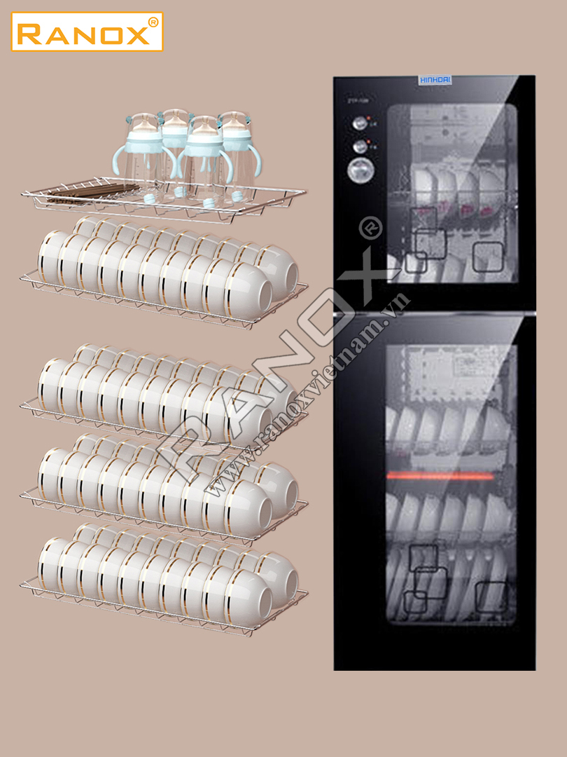 Tủ khử trùng bát đĩa 380L điều chỉnh thời gian