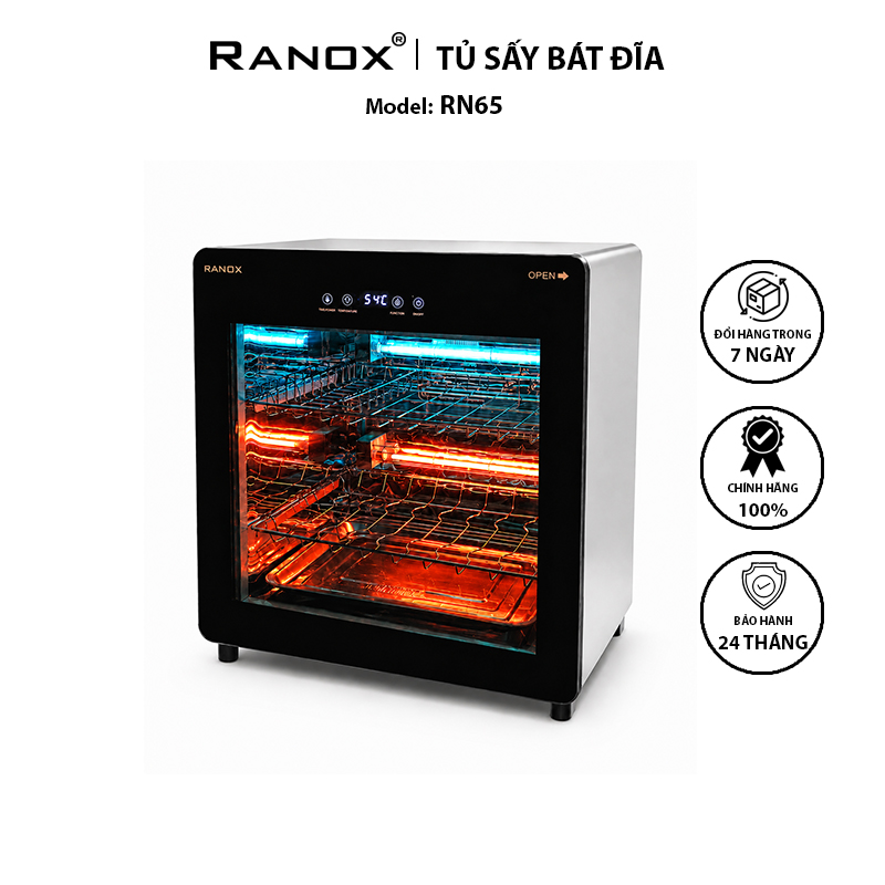 TỦ SẤY TIỆT TRÙNG BÁT ĐĨA RANOX RN65