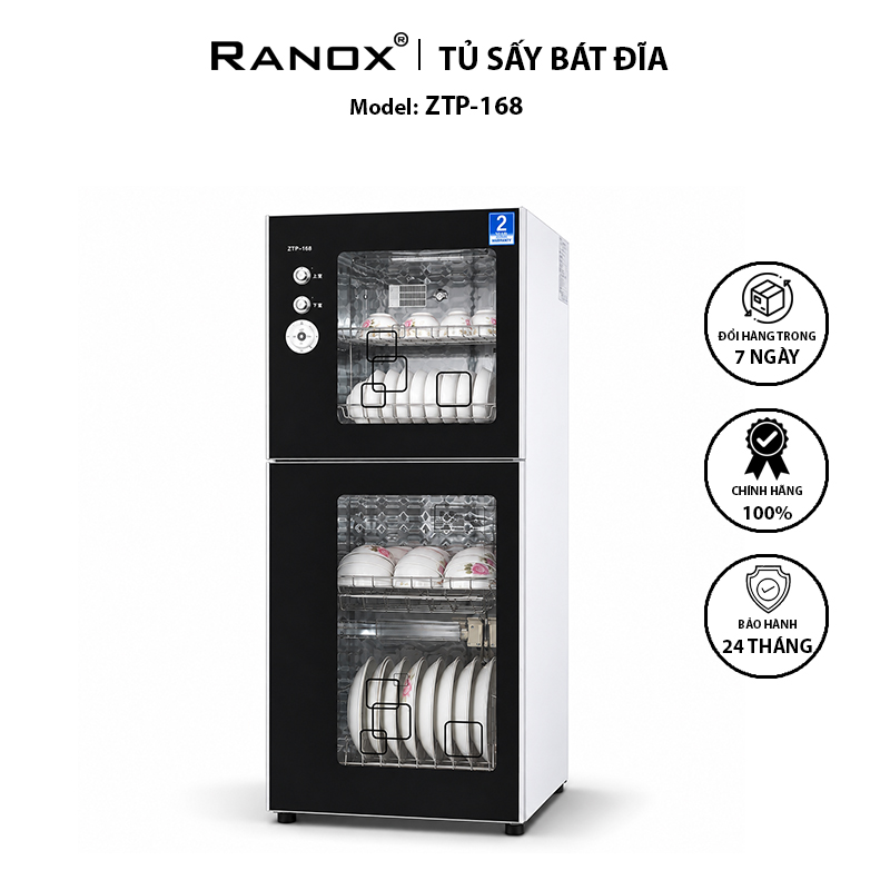 TỦ DIỆT KHUẨN BÁT ĐĨA 168L ĐIỀU CHỈNH THỜI GIAN