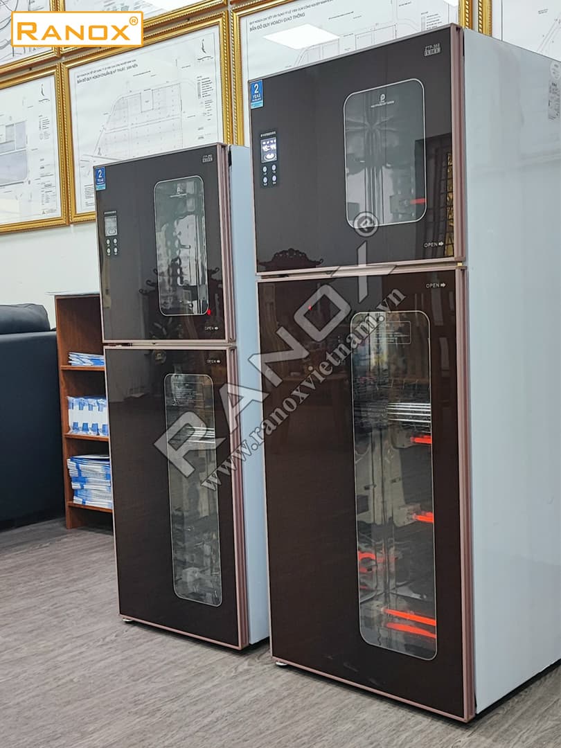 TỦ SẤY BÁT GIA ĐÌNH ĐIỀU KHIỂN CẢM ỨNG MÀU NÂU CAFE