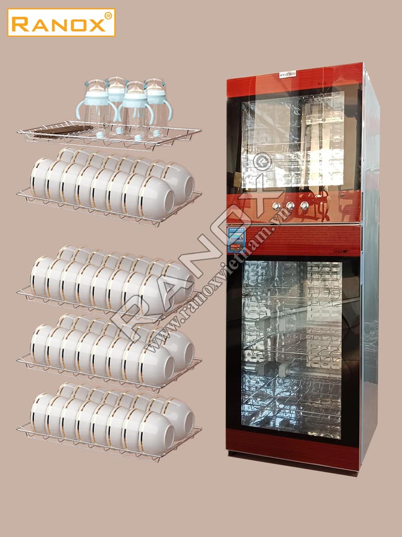 Tủ sấy bát gia đình 280L màu đỏ tinh tế