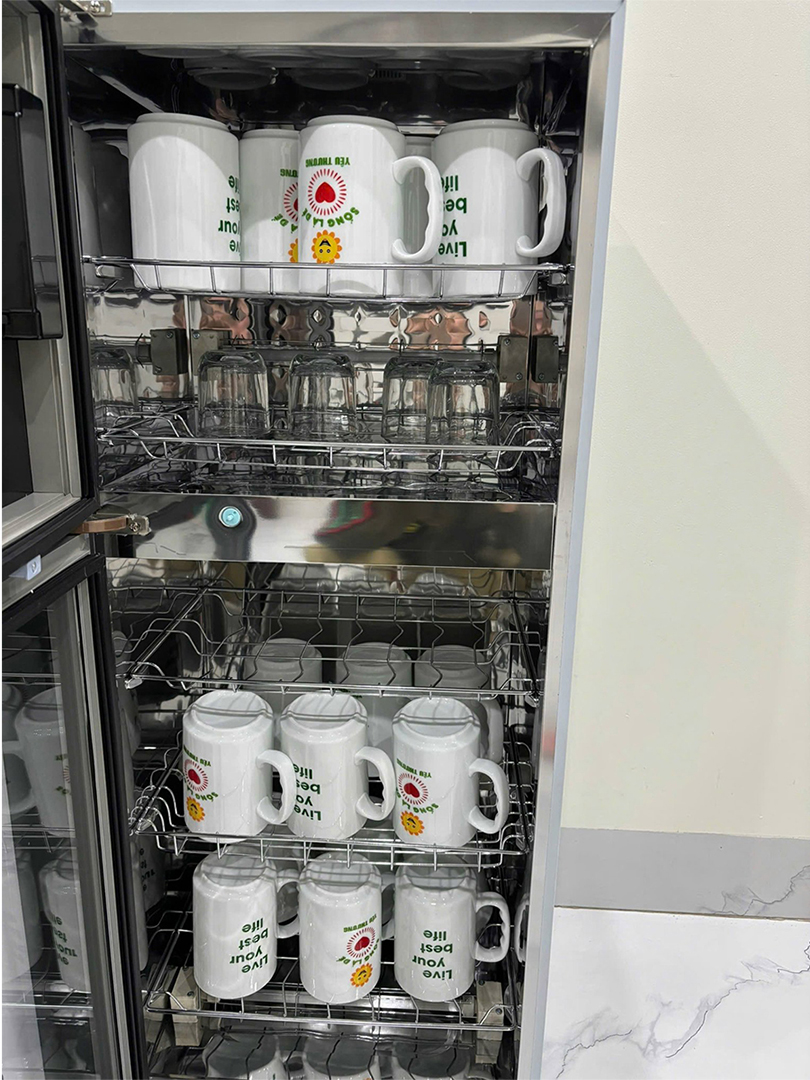 Tủ sấy bát loại nhỏ 138L màu đen