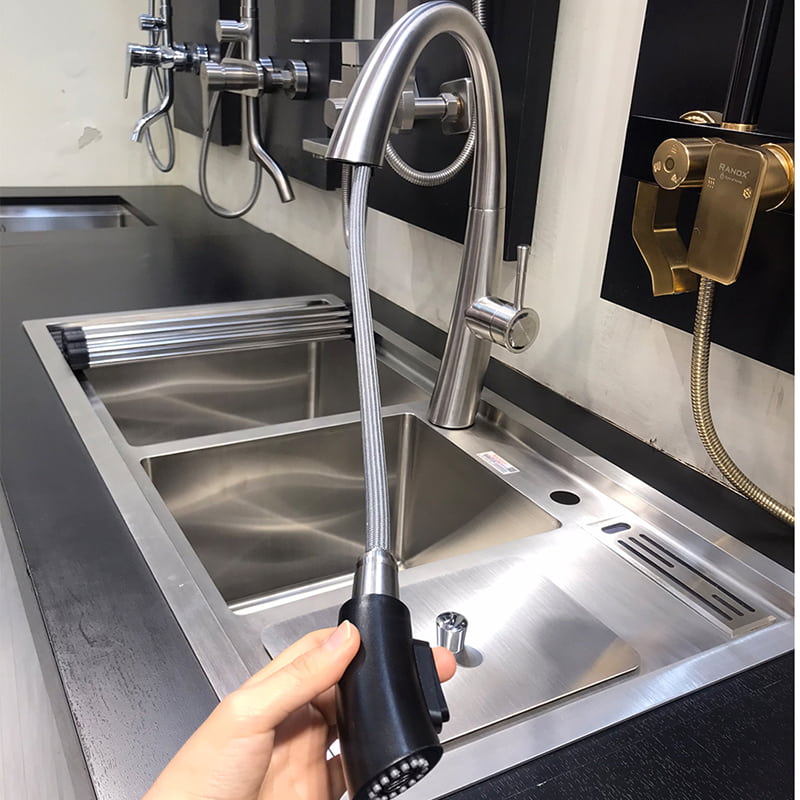 VÒI RỬA BÁT RÚT DÂY HÀN QUỐC RANOX RN2223