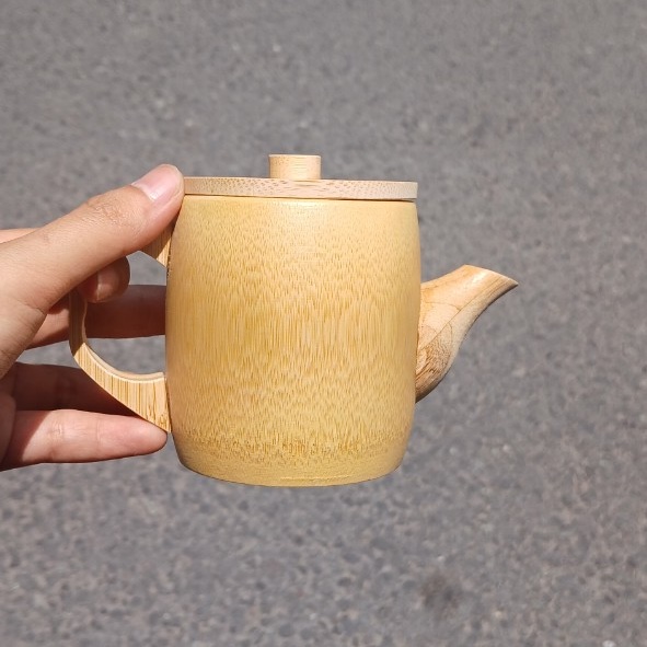 Bộ Khay Trà Bằng Tre Đẹp Mộc Mạc - Bộ Ấm Trà Tre