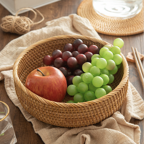 Rổ mây size nhỏ đựng đồ - Bát mây guột decor trang trí - Rattan Bowl