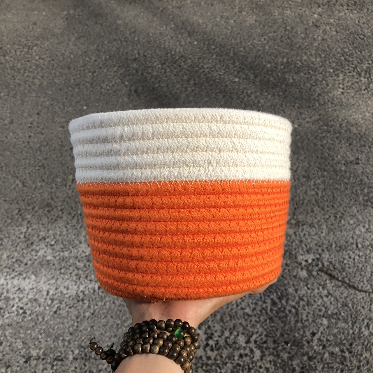 Sọt Cotton đựng đồ chơi - Giỏ đựng quần áo dễ thương xinh xắn bằng cotton